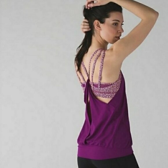 Lululemon nouveau limits pink tank bra - Picture 1 of 11